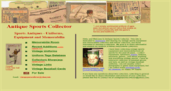 Desktop Screenshot of antiquesportscollector.com